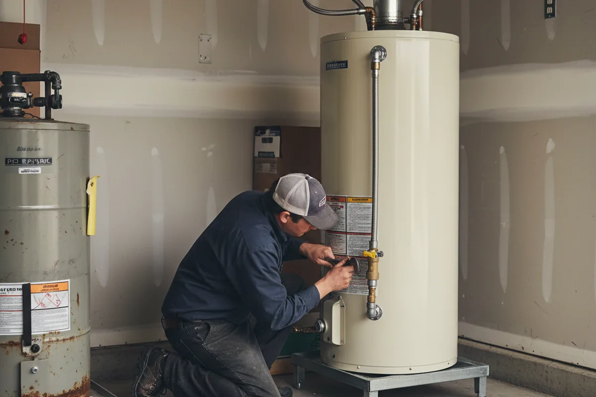 Water heater and shutoff valve replacement in Auburn